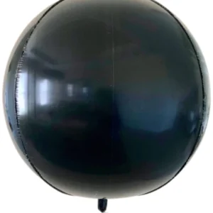 Orbz Shape Foil Balloons | Black Color