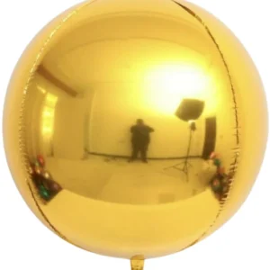 Orbz Shape Foil Balloons | Gold Color