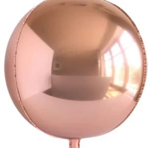 Orbz Shape Foil Balloons | Rose Gold Color