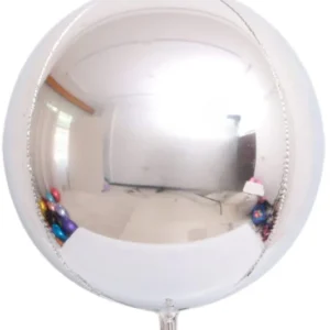 Orbz Shape Foil Balloons | Silver Color