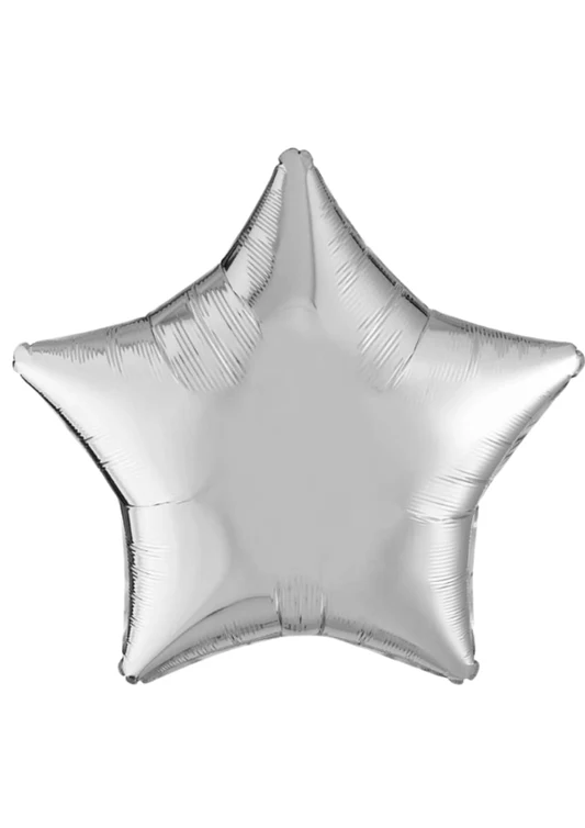 Star Shape Foil Balloon | Silver Color