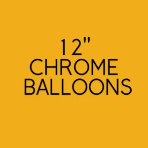 12" Chrome Balloons