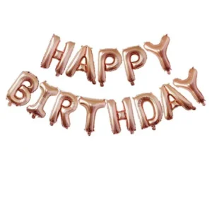 16" Rose Gold Happy Birthday Foil Balloons