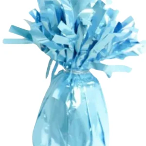 170g Light Blue Foil wrapped Balloon Weight