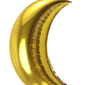 Moon Shape Foil Balloon | Gold Color