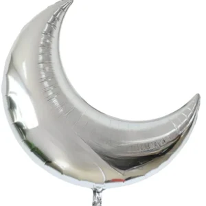 Moon Shape Foil Balloon | Silver Color