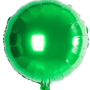 18" Green Round Shape Foil Balloon