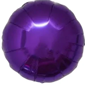 18" Purple Round Shape Foil Balloon