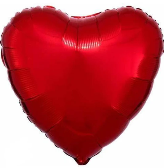 18" Red Heart Shape Foil Balloon
