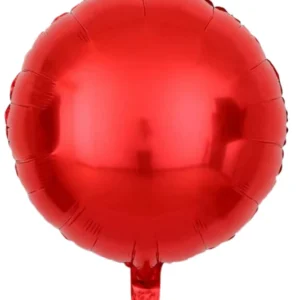 18" Red Round Shape Foil Balloon