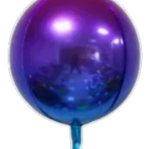 22" Purple Ombre Orbz Shape Foil Balloon