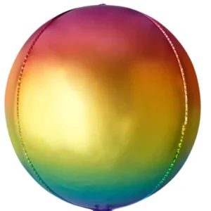 22" Rainbow Orbz Shape Foil Balloon