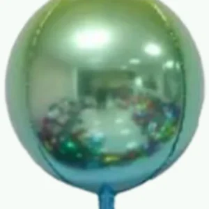 22" Turquoise Orbz Shape Foil Balloon
