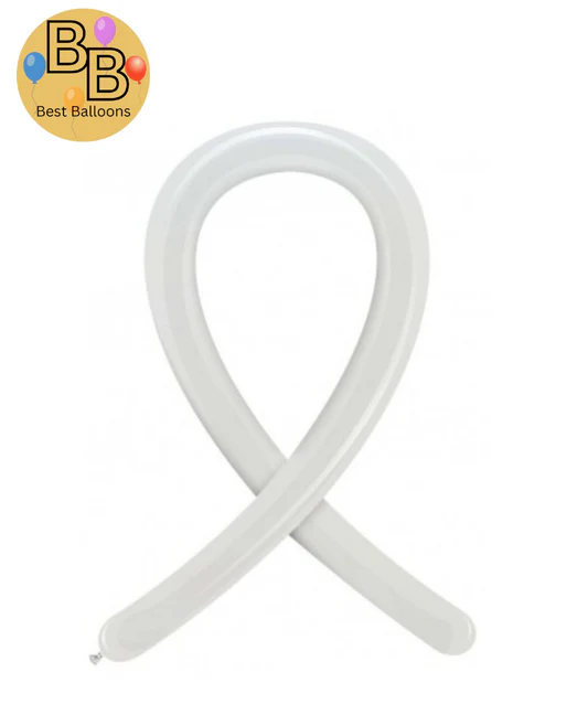 260B Standard Magic Balloons | White Color