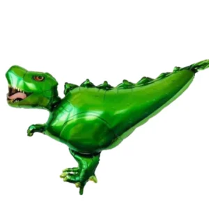 39'' Green T-Rex Dinosaur Theme Foil Balloon