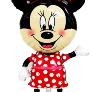 45'' Minnie Mouse with Red Bow Theme Foil Balloon
