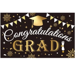 4"By 6" Graducation Banner Foil Balloon