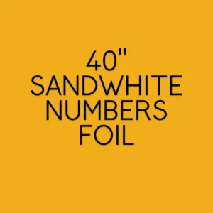40" SandWhite foil balloons