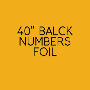 40" black foil balloons