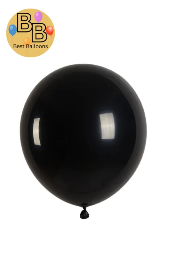5" Standard Balloons | Black Color