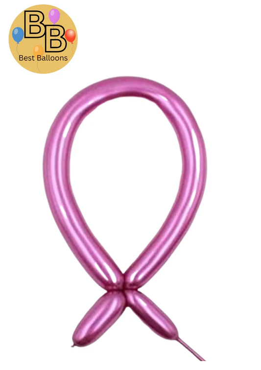 260B Chrome Magic Balloons | Hot Pink Color