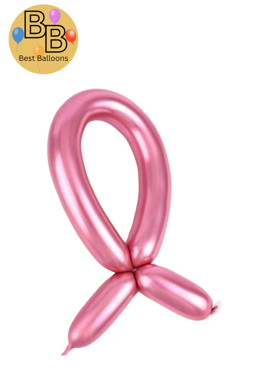 260B Chrome Magic Balloons | Pink Color