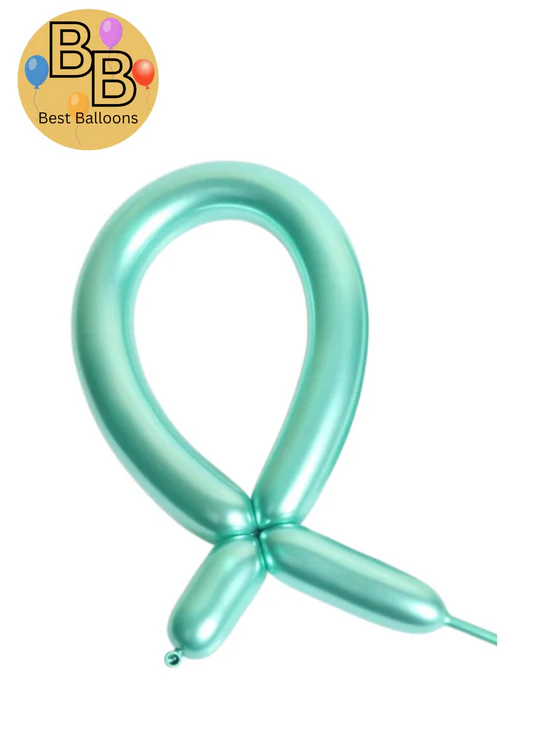 260B Chrome Magic Balloons | Teal Color