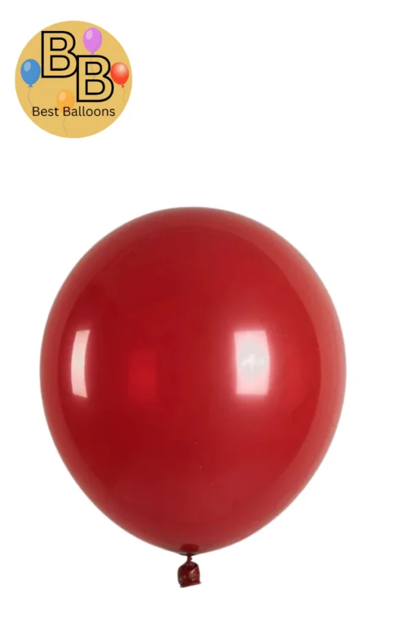 5" Standard Balloons | Garnet Red Color