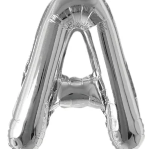 16" Silver A Letter Foil Balloon