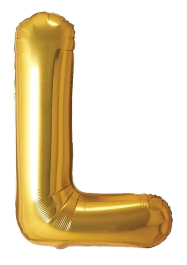 16" Gold L Letter Foil Balloons