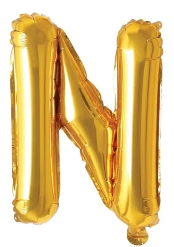 16" Gold N Letter Foil Balloons