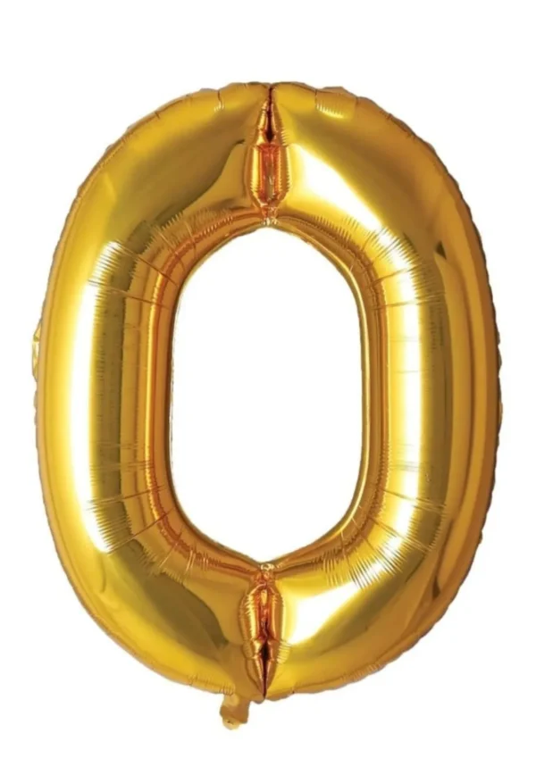 16" Gold O Letter Foil Balloons