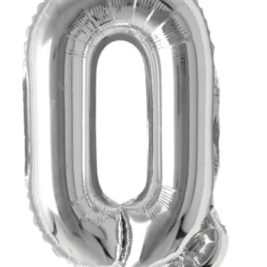 16" Silver Q Letter Foil Balloon