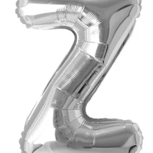 16" Silver Z Letter Foil Balloon