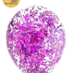 12" Glitter Balloons | Purple Color