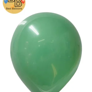 18" Retro Balloons | Bean Green Color