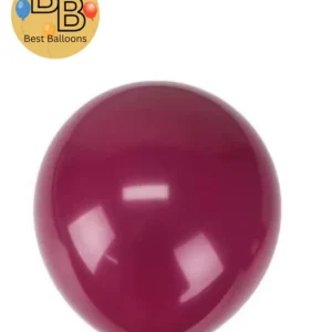 18" Retro Balloons | Burgundy Color
