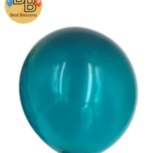 12" Retro Balloons | Peacock Blue Color