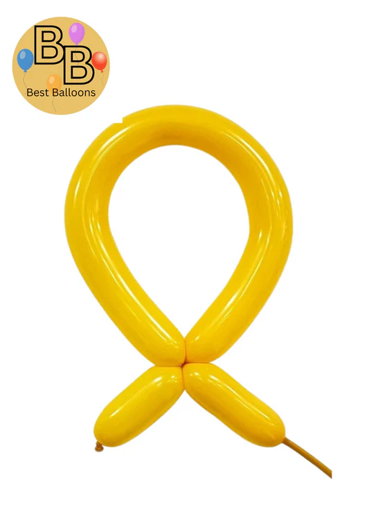 260B Retro Magic Balloons | Lemon Yellow Color